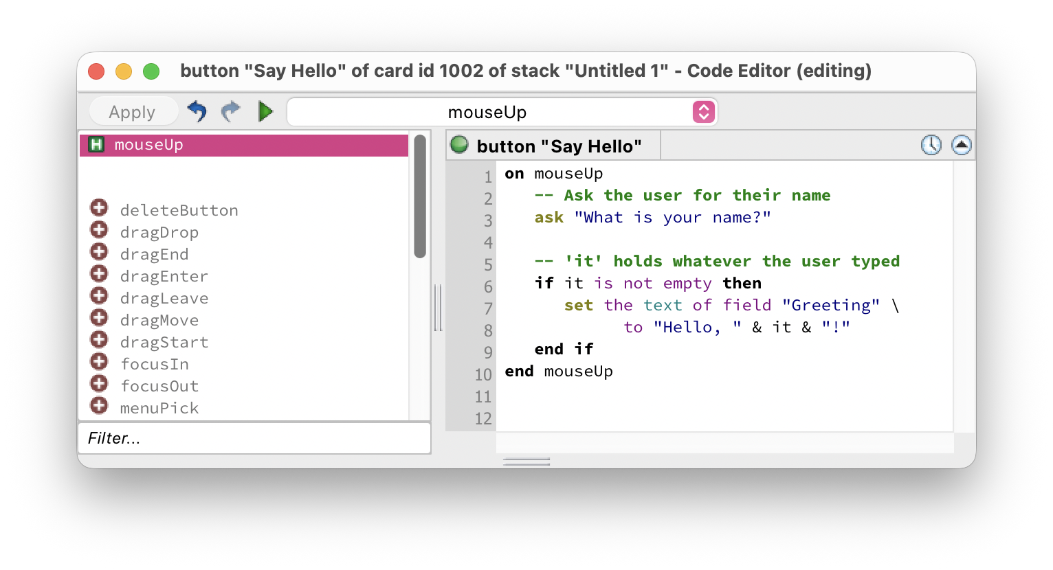 Script Editor