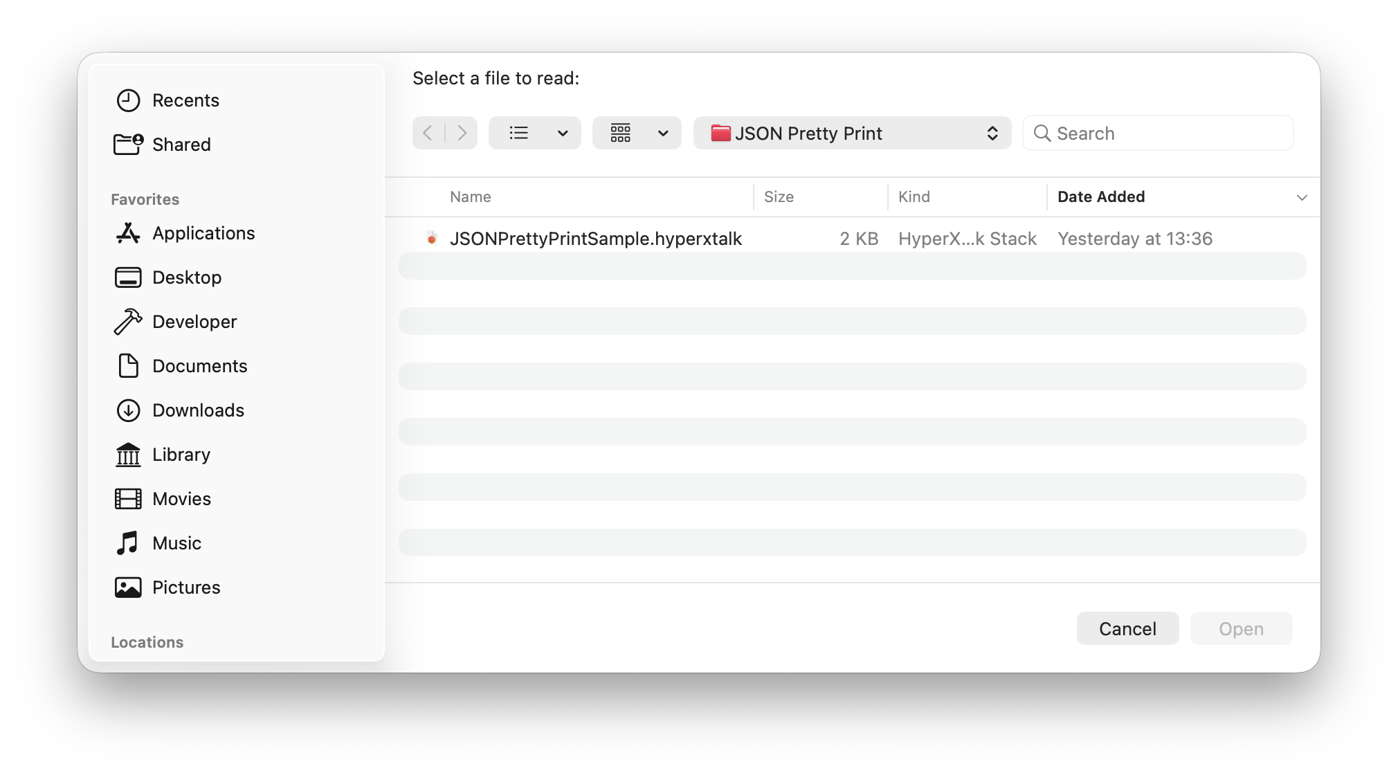 The answer file dialog open showing a file picker